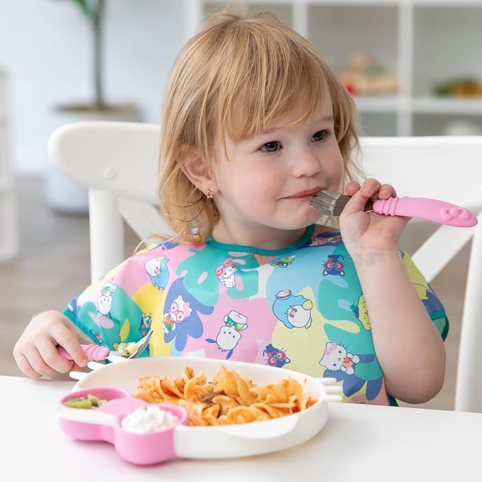 Bumkins Bibs - Toddler Bibs, Waterproof, Large for 1-3 Years, Short Sleeve