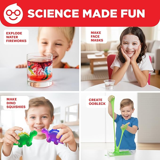 Doctor Jupiter My First Science Kit, Chemistry Set for Kids Ages 4-5-6-7-8 | Birthday Gift Ideas for 4+ Year Old Boys & Girls | Toy Stem Kit with 50+ Experiments | Learning & Educational Projects