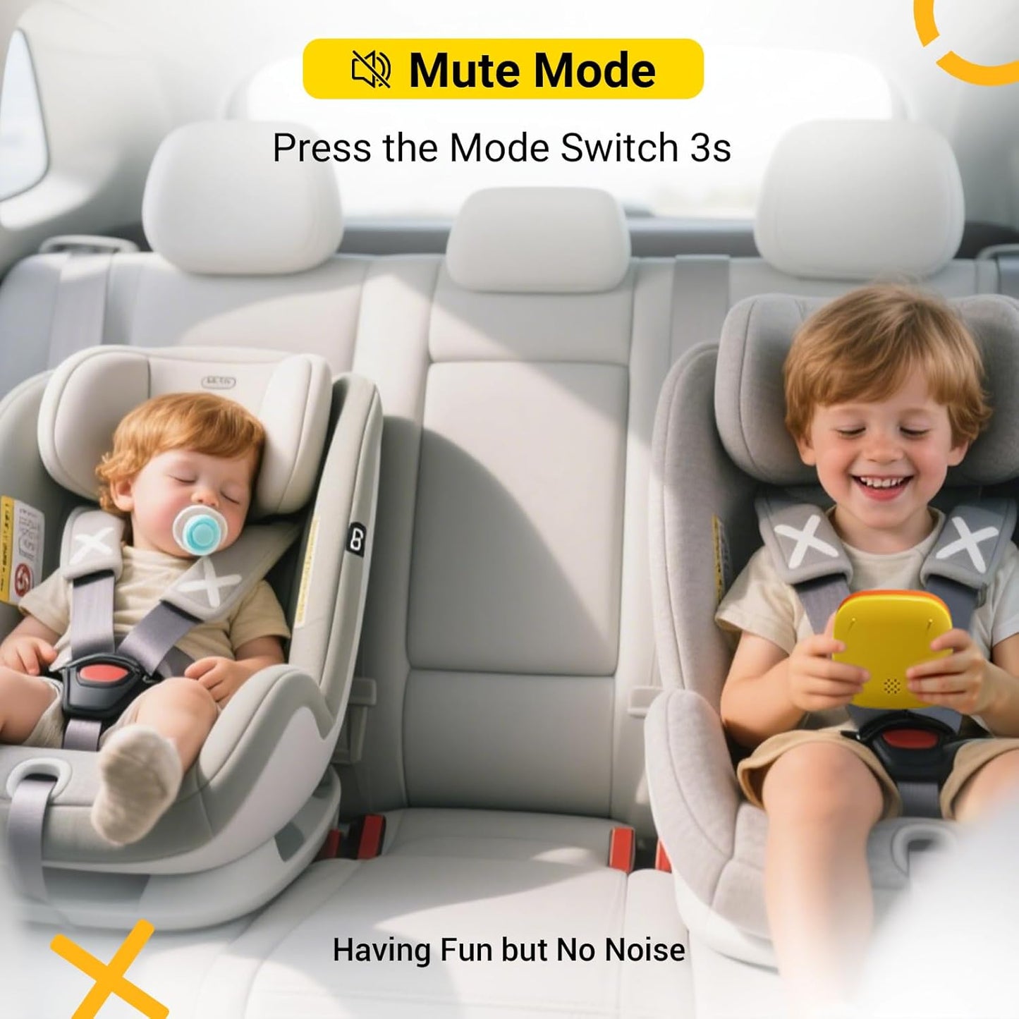 4-in-1 Handheld Tic Tac Toe Game Portable Electronic Board Games for Kids & Adults, Travel Fun & Memory Growth Gift, Orange