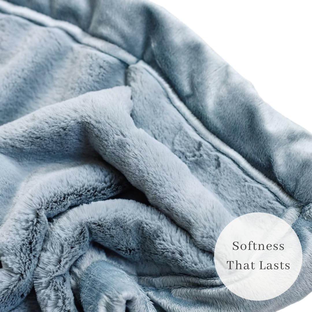 SARANONI Receiving Blankets for Babies Super Soft Boutique Quality Lush Luxury Baby Blanket (Slate, Receiving Blanket 40" x 30")
