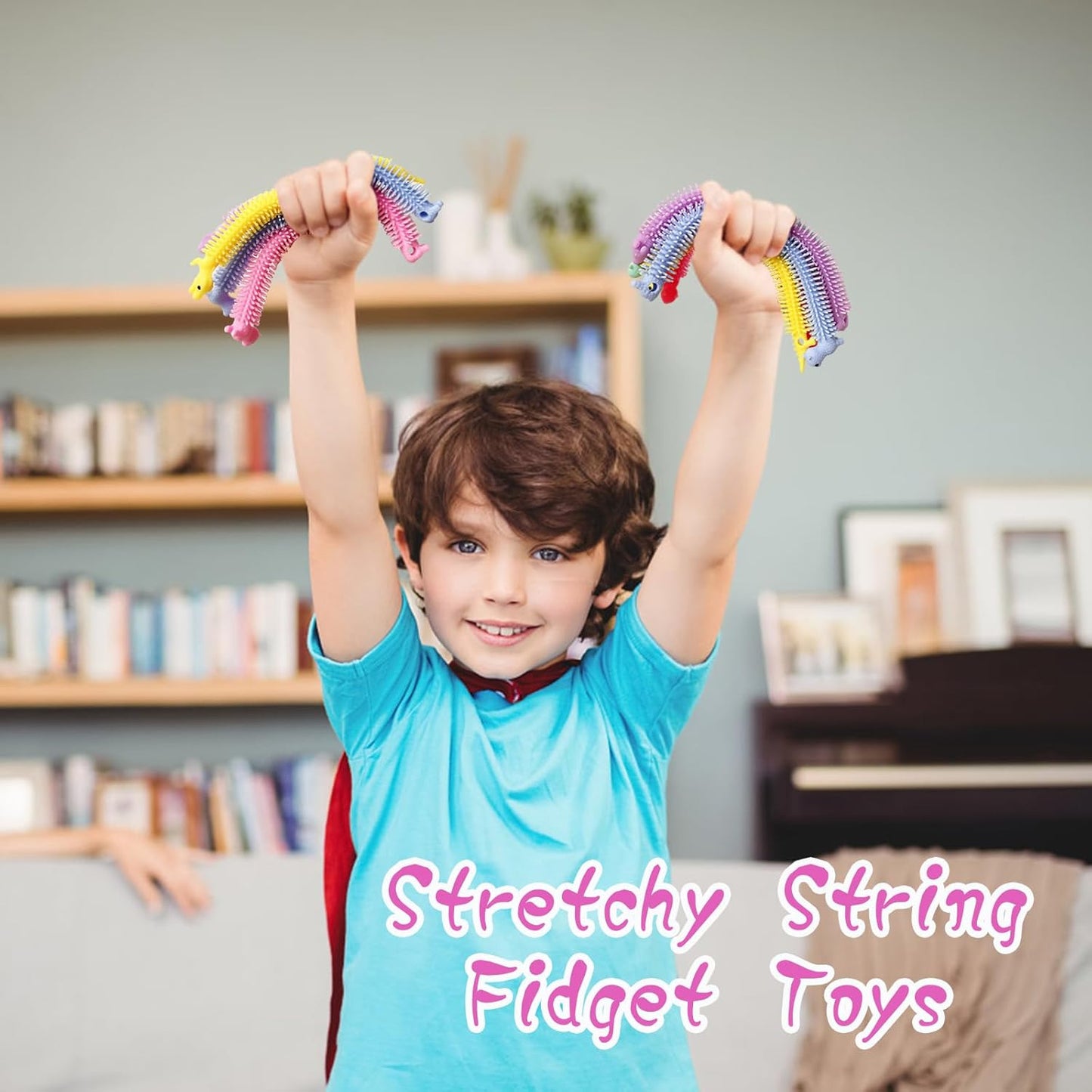 40 PCS Stretchy Fidget Toy,Colorful Stretchy Strings Fidget Toy,Sensory Stress Fidget Toys for Kids and Adults Relaxing,Goodie Bag Fillers,Party Favor