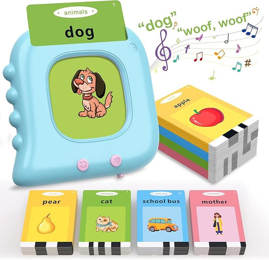 Talking Flash Cards for Toddlers 1-3 with 510 Sight Words, Educational Toddler Toys for 2-4 Years Old Boys Girls Birthday Gift, Montessori Learning Toy for Toddlers, Autism Sensory Speech Therapy Toys