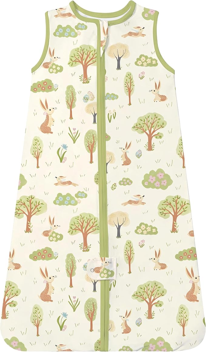 TotAha Light Sleep Sack, Stretchy, Soft, Cozy Wearable Blanket Sleep Bag with 2-Way Safe Zippers for 0-6-12-24 Months 0.5 TOG