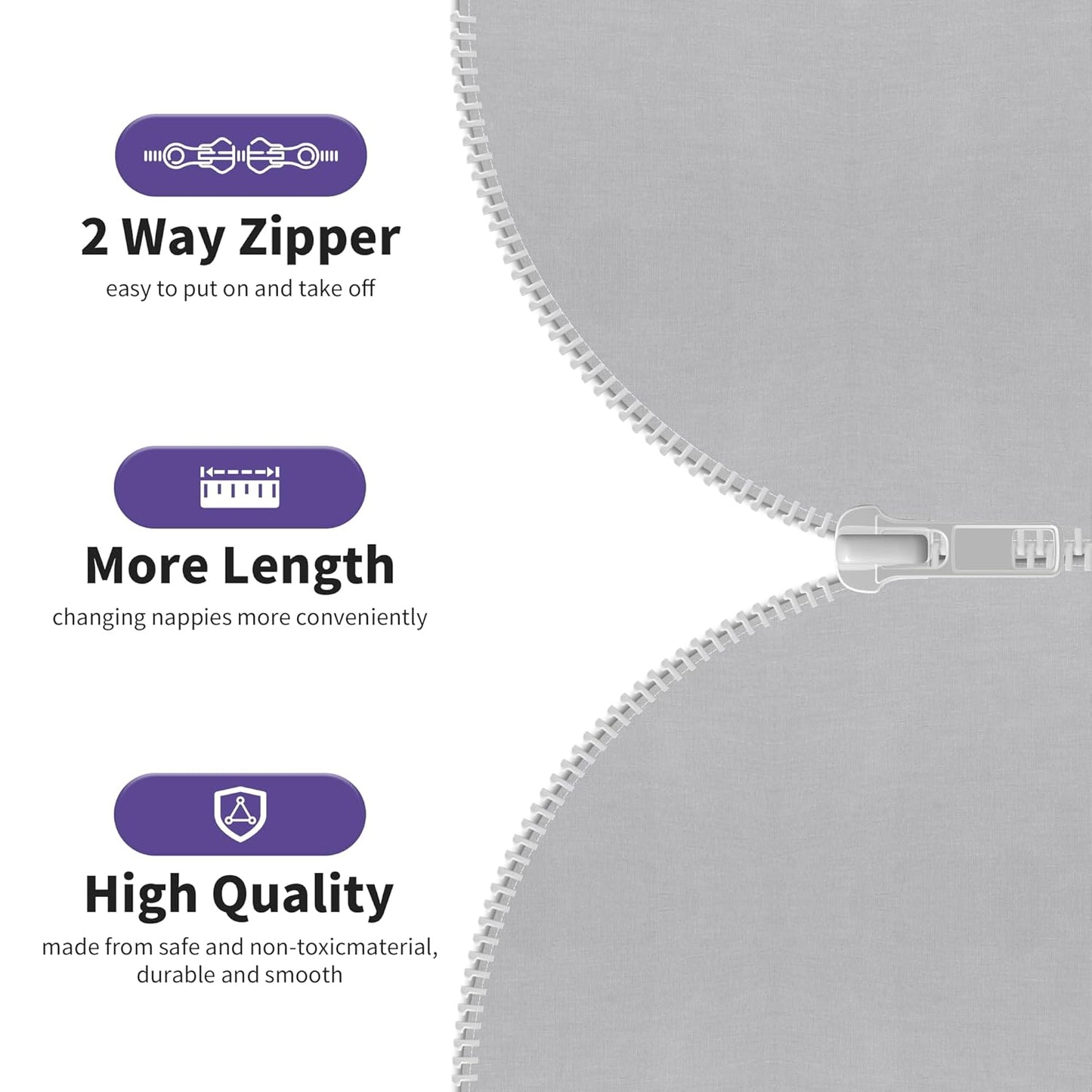 PuppyPaws Baby Sleep Sack, Transition Swaddle, Sleep Sack 0-3 Months, Wearable Blanket Baby with 2-Way Zipper, Swaddles for Newborns Summer, 95% Rayon derived from Bamboo, 5% Spandex