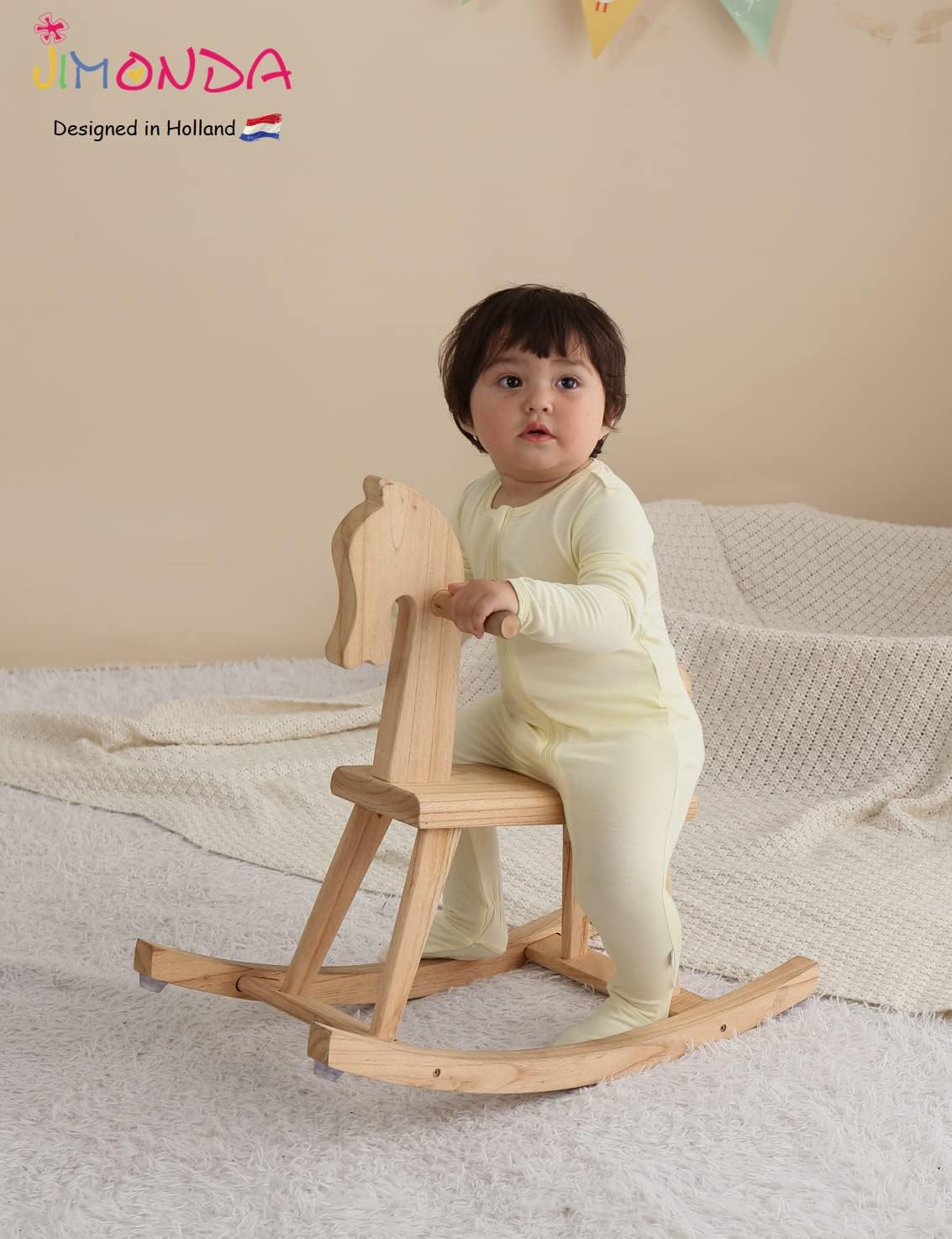 Jimonda Bamboo Baby Pajamas,Unisex Boys Girls One-Piece Footies,Long Sleeve Sleepers 2-Way Zip closure Romper