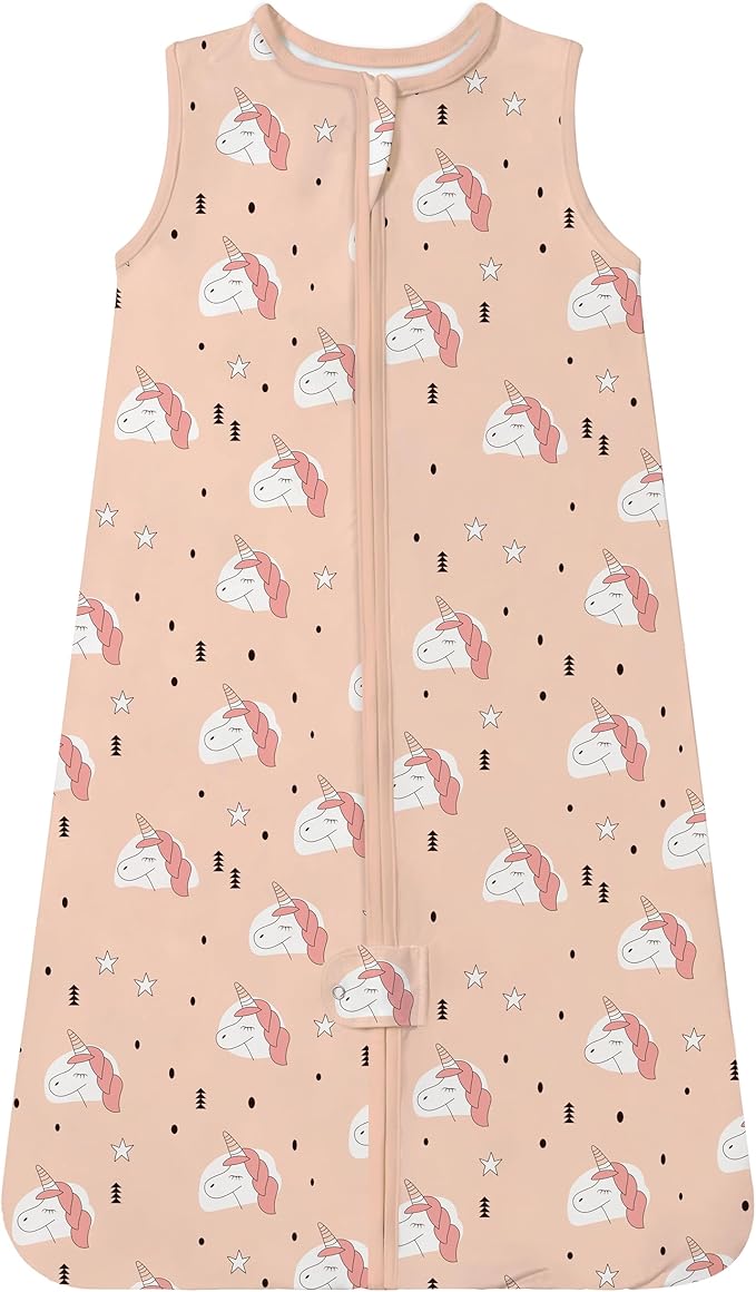 TotAha Light Sleep Sack, Stretchy, Soft, Cozy Wearable Blanket Sleep Bag with 2-Way Safe Zippers for 0-6-12-24 Months 0.5 TOG