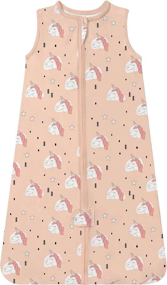 TotAha Light Sleep Sack, Stretchy, Soft, Cozy Wearable Blanket Sleep Bag with 2-Way Safe Zippers for 0-6-12-24 Months 0.5 TOG