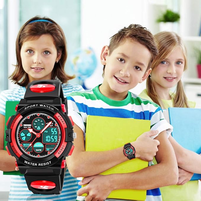 ATIMO LED Multi Function Waterproof Watch for Kids - Kids Gifts