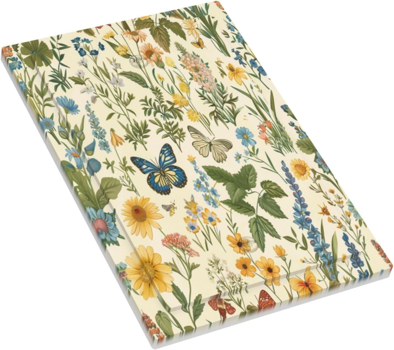 Decorative Switch Covers Plate Rustic Plant Garden Leaf Flower Butterfly 1 Gang No Device Single Blank Outlet Covers Wall Plate Cover Light Switch Plate Electrical Faceplate for Bedroom Decor