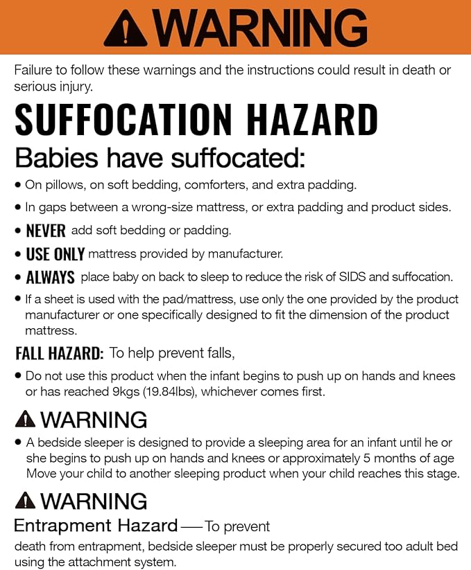 Larex Baby Bassinet, 3 in 1 Bassinets Bedside Sleeper for Newborn, Portable Crib Adjustable 7 Height Bedside Bassinet with Mattress and Wheels Light Grey