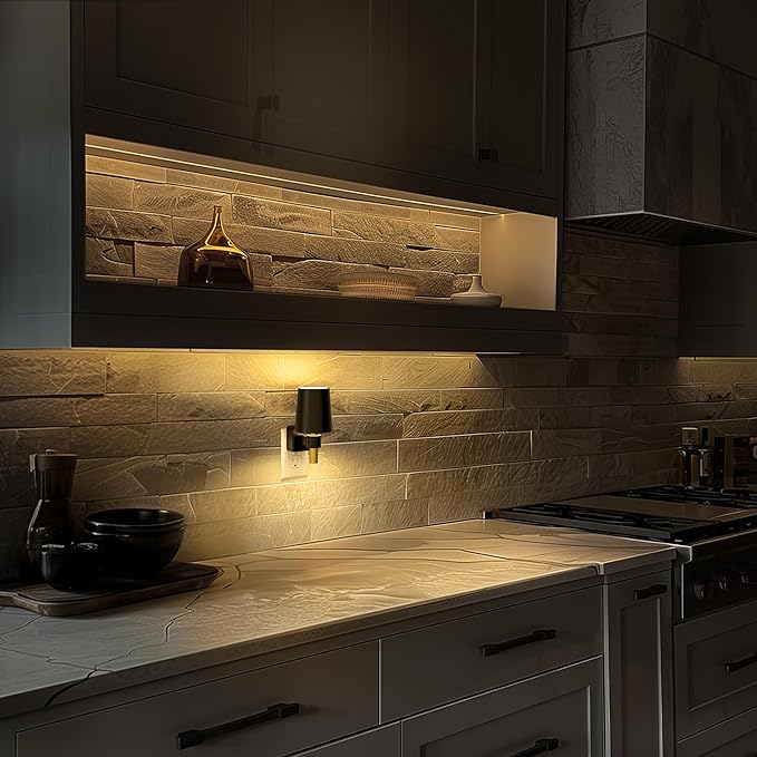 Night Light, Dimmable Night Lights Plug into Wall, Dusk to Dawn Sensor, Soft White 3000K, 0-100LM, Plug in NightLight, Vintage Night Light Compact for Hallway Bedroom Stairway