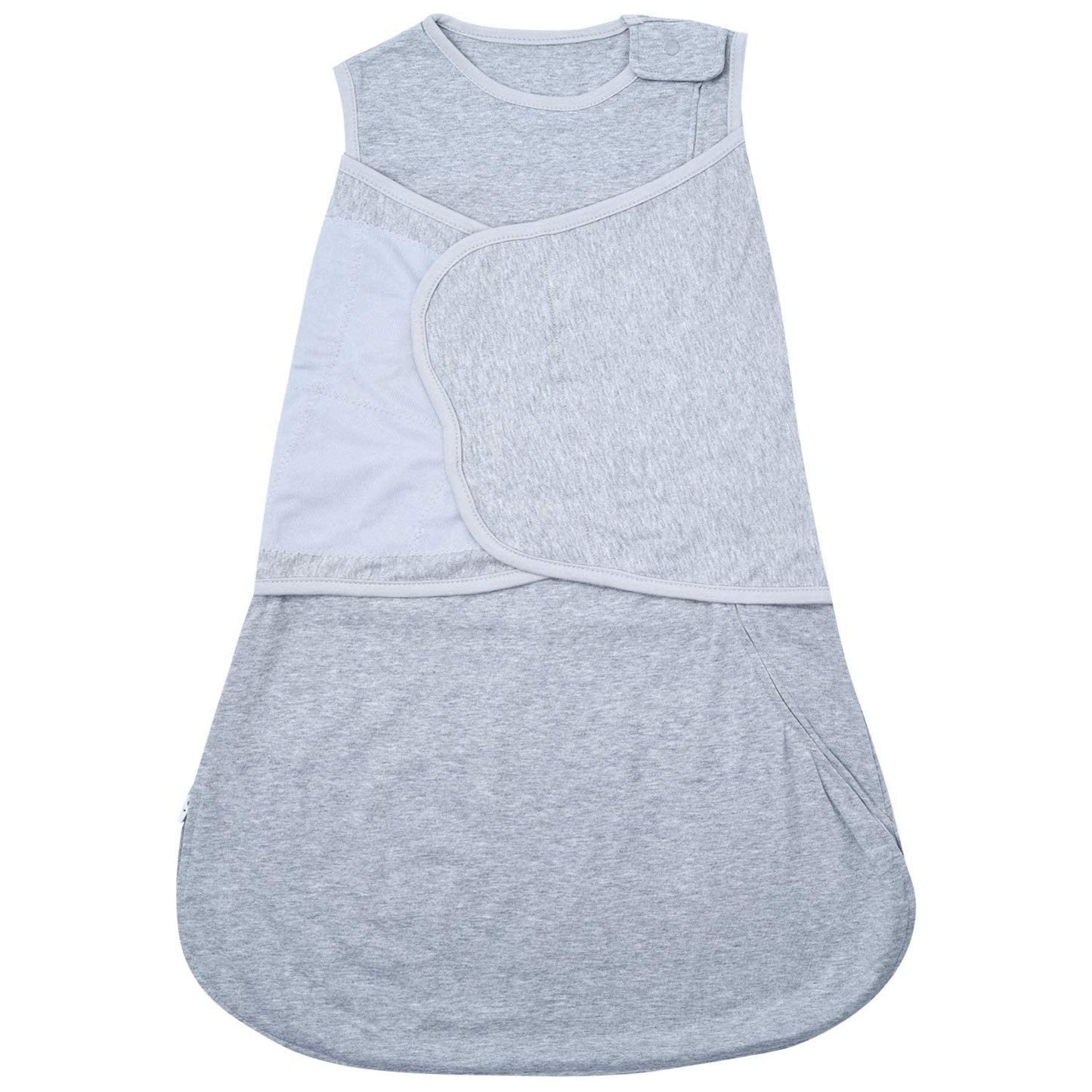 Baby Sleep Sack Swaddle,Adjustable Wearable Baby Sleep Sack XL,Miracle Swaddles for Babies Large,100% Cotton,6-12 Months(Gray)