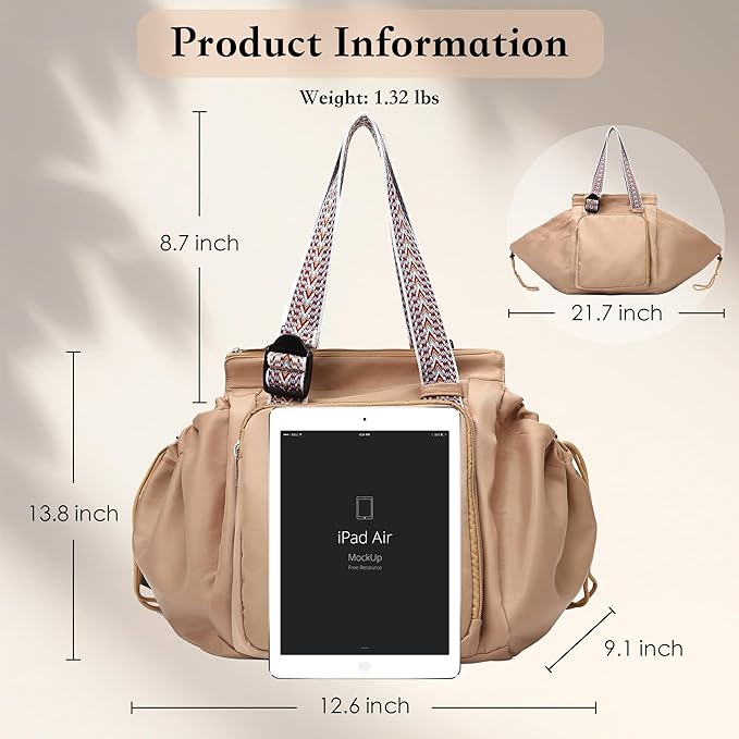 Diaper Bag Tote for Moms & Women, Large Capacity Multi-Functional Tote with 16 Compartments, Convertible Backpack & Shoulder Bag for Work, Travel, Shopping & Picnic (Sky Blue)