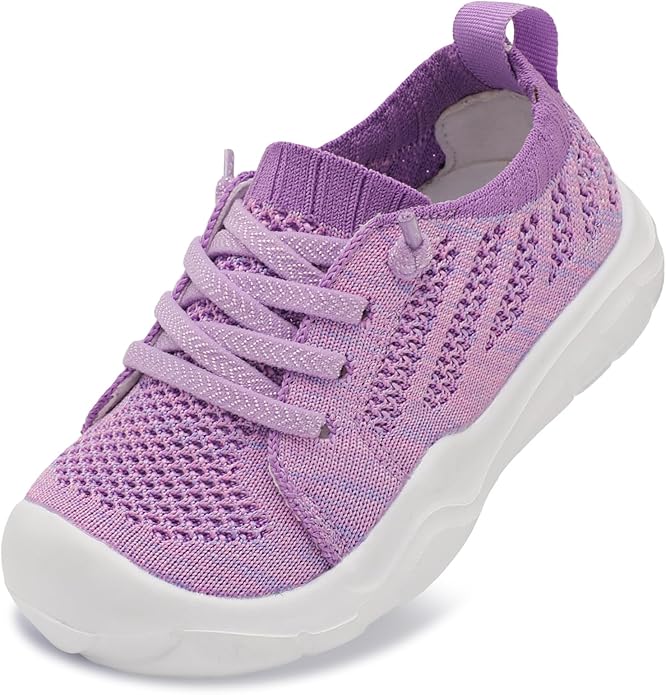 JIASUQI Toddler Shoes for Boys Girls Slip on Sneakers Wide Toe Walking Shoes Toddler Sock Shoes