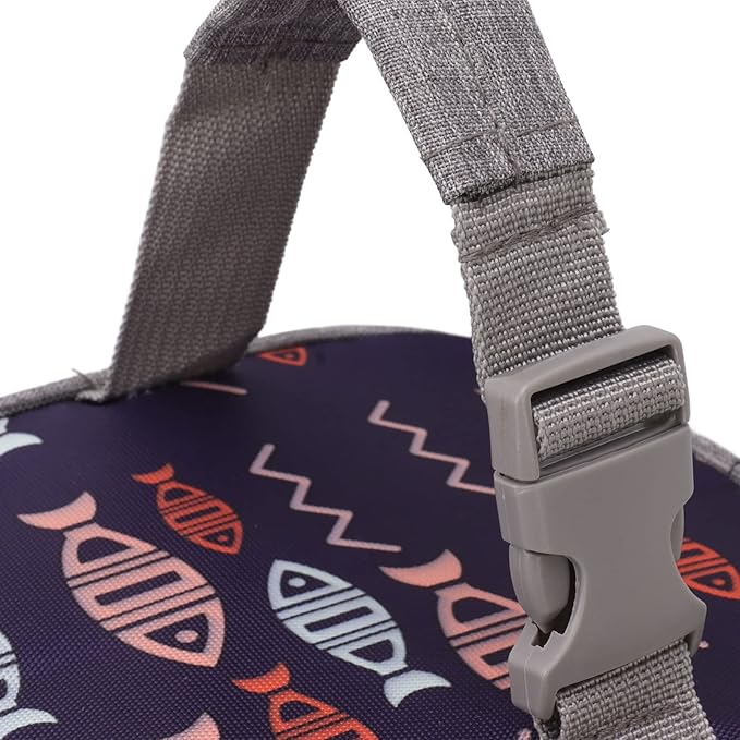 Breastmilk Warmer Cooler Bag, Large Capacity Insulated Baby Bottle Bag Multipurpose for Travel (Fish)