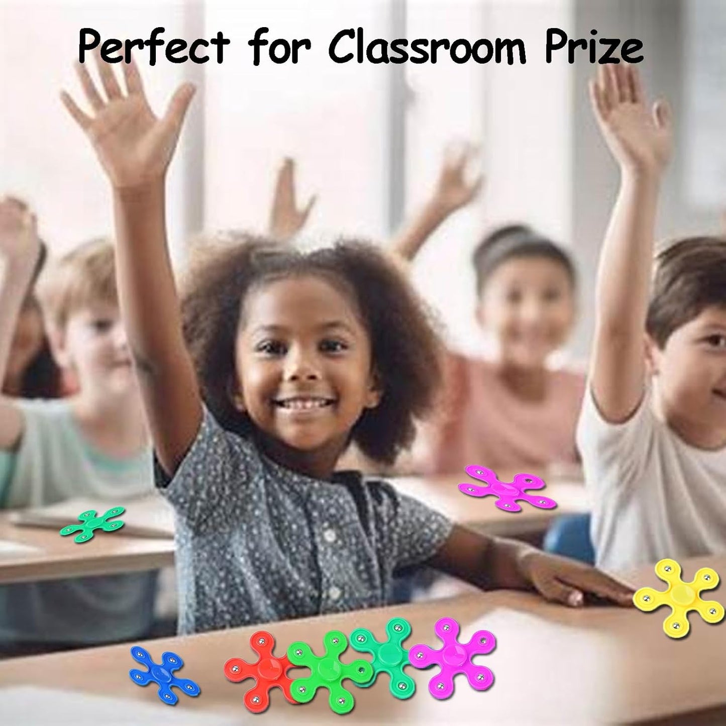 32 Pack High Speed Bearing Quiet Fidget Spinners Bulk, Stress Relief Sensory Fidget Toys Bulk for Kids, Birthday Return Gift Party Favors Classroom Prize Student Gifts Stocking Stuffers (32)