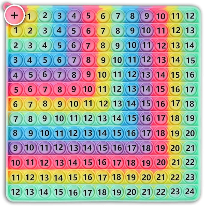 Multiplication Game Table Division Flash Cards 3rd Grade pop-up Fidget Math Toy, Create Various Math Learning Toy Times Table Number Blocks (Multiplication and Addition Tables)