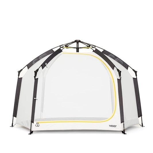 Veer Basecamp XL | JPMA Certified Portable Pop Up Play Yard/Play Pen for Babies, Toddlers and Kids | Indoor and Outdoor Use | Shade Canopy | Keeps Bugs Out | Playard Safety Certified