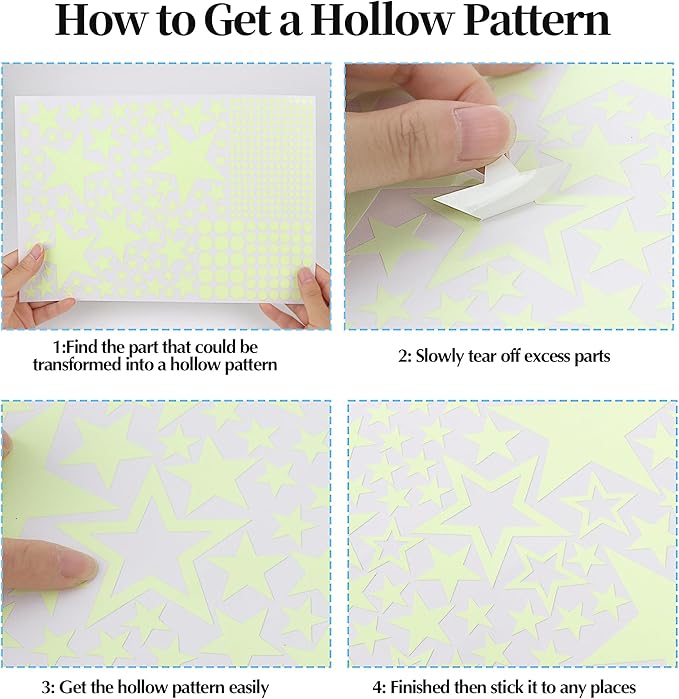 530Pcs Glowing Stars for Ceiling,Glow in The Dark Stars,Space Wall Decals Solar System Galaxy Planets Wall Stickers for Kids, Wall Decor for Girls Kids Bedroom Nursery Birthday Party Favor