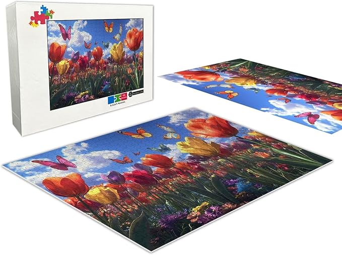 Jigsaw Puzzle 500 Piece Adult Wooden Jigsaw Puzzle, Beautiful Garden Landscape, Active Minds Puzzle, Educational Gift, Family Fun Activities
