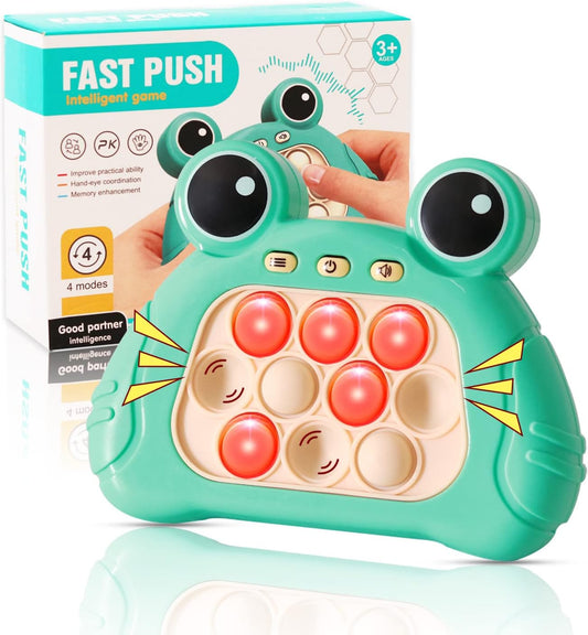 Quick Push Console with Instant Sound Feedback | Handheld Fast Speed Pushing Game | Pop The Target Interactive Educational Sensory Fidget Toy for Kids Adults | Fun Toy for Children 3-12