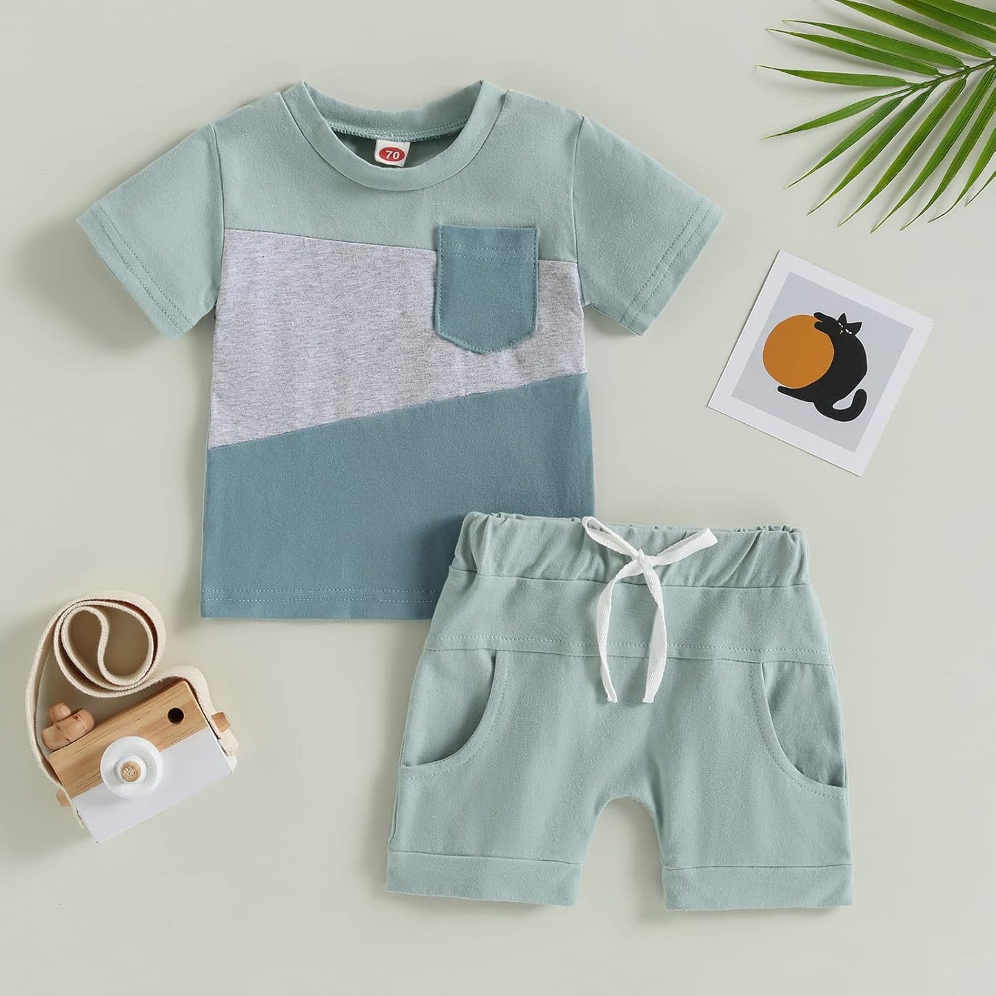 Mubineo Infant Toddler Baby Boy Summer T Shirt Shorts Outfits Short Sleeve Tee Tops Clothes Set