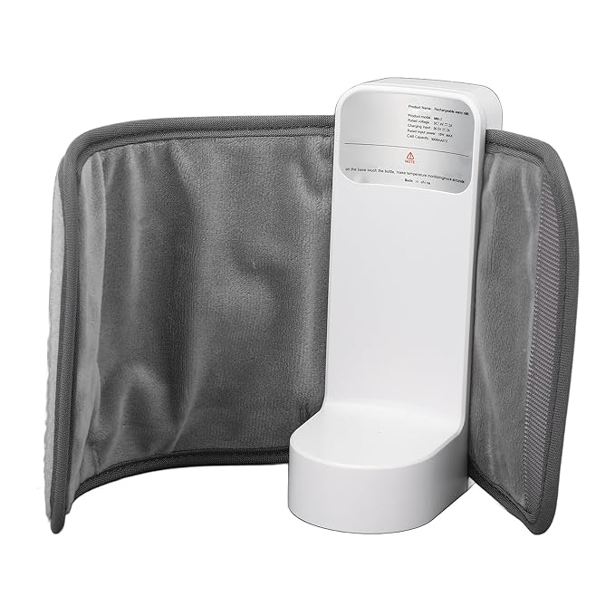 Portable Bottle Warmer for Milk, Electric Bottle Warmer for Breastmilk, 6000mAh Travel Bottle Warmer, Cordless Portable Bottle Warmer for Travel, Bottle Warmer on The Go