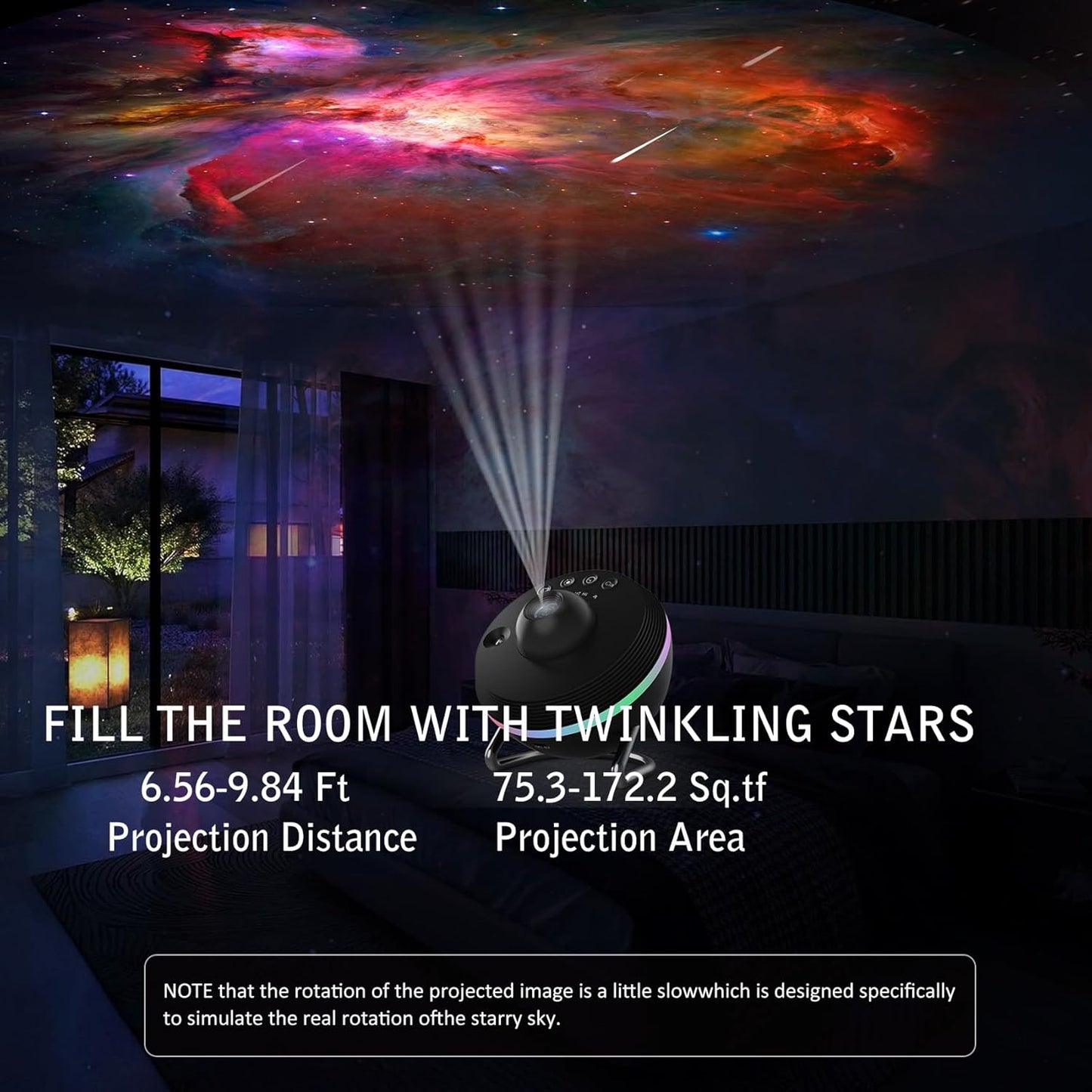Galaxy Projector for Bedroom,Planetarium Star Projector with 4K Replaceable 13 Galaxy Discs,HD Image Large Projection Area,Starry Sky Night Light for Kids Adults Ceiling Home Theater Living Room Decor
