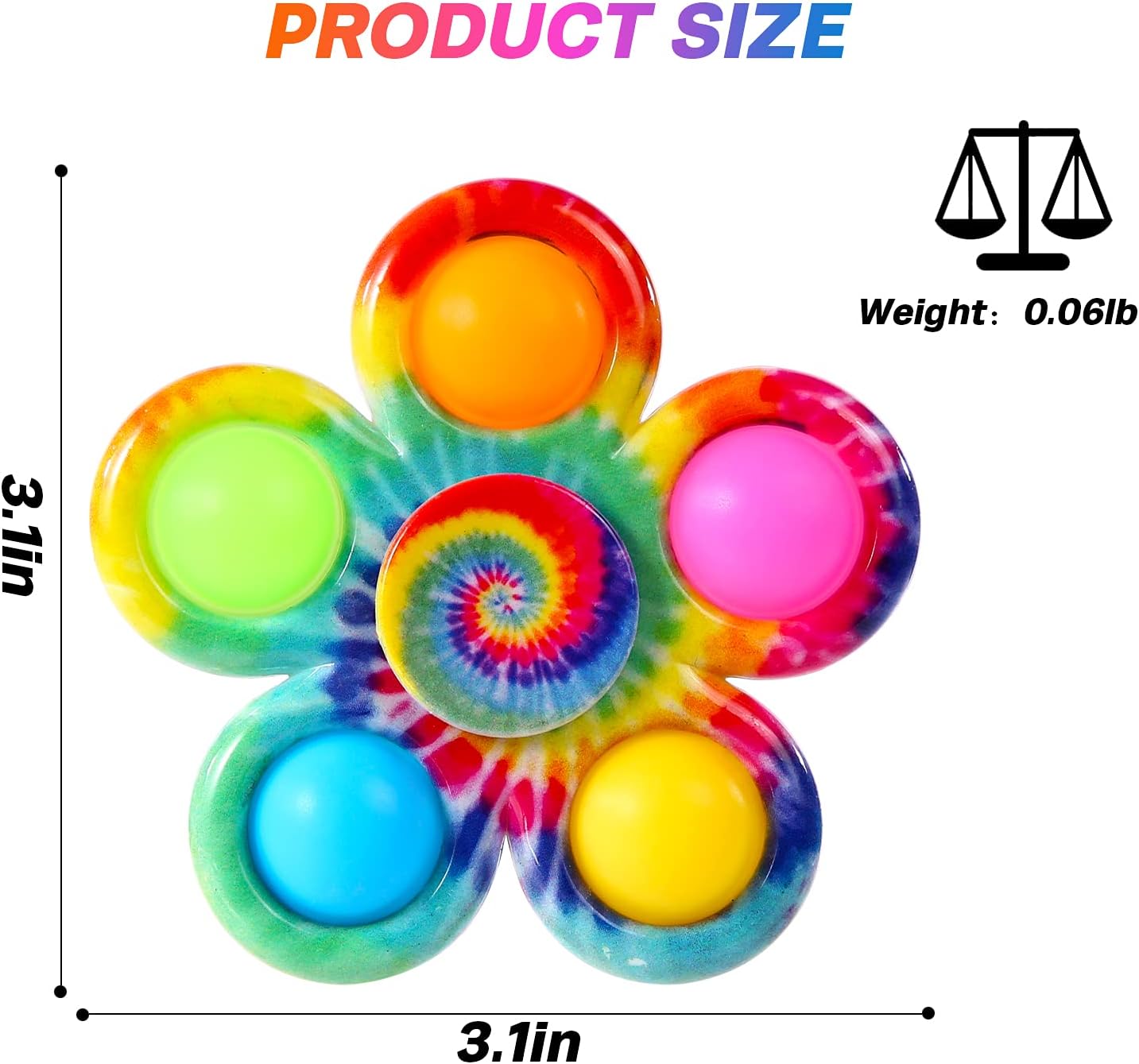 Fidget Spinner Bulk 4 Pack, Sensory Fidget Toys for Kids Adults, Fidget Spinners Anxiety Stress Relief, ADHD Autism Products for Girls Boys, Birthday Party Favors Goodie Bag Stuffers Classroom Prizes