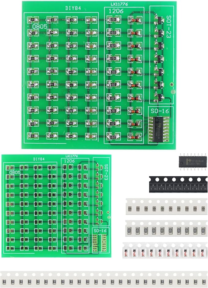 Soldering Practice Kit DIY 0805 Small SMD Circuit Kit Learn Soldering Kit For Beginners