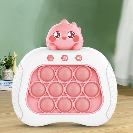 Upgrade Quick Push Toy with Lights, Fast Push Bubble Game Fidget Sensory Toys, Pocket Game for Kids Children's Decompression Breakthrough Puzzle Game Machine