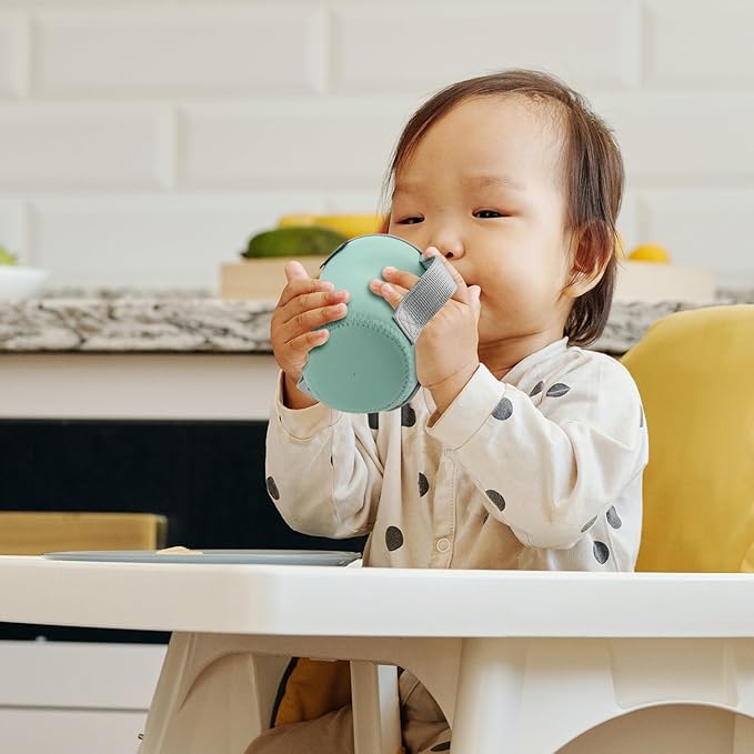 Beautyflier Glass Baby Bottle Sleeve Covers for 9oz Nature Baby Bottles with Dual Handle, 3.8mm Thicken Heat and Cold Retention Baby Bottle Sleeve (Pink+Green)