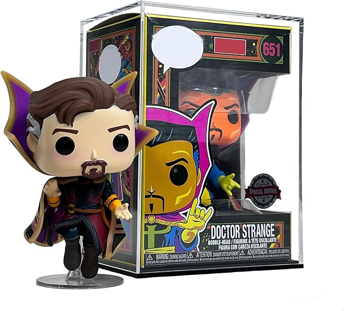 Fully Assembled Acrylic Display Case, Clear Acrylic Protector Compatible with Funko POP! 4 Inch Vinyl Figures, Countertop Alternative Glass Case for Home Storage