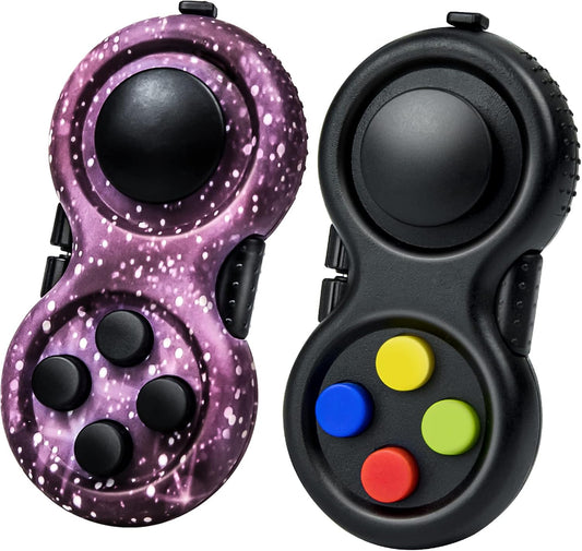 WTYCD Original Fidget Toy Game, Rubberized Classical Controller Fidget Concentration Toy with 8-Fidget Functions and Lanyard - Excellent for Relieving Stress and Anxiety