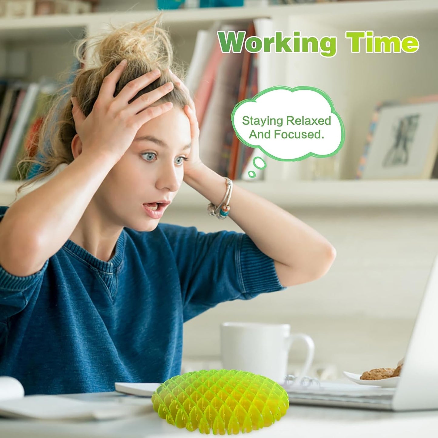 Fidget Worm Toy, Funny Pocket Fidget Toy, Sensory Stress Anxiety Relief Toys for Kids Adults (S-Diameter 3.15inch)