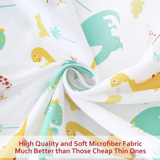 Pack and Play Sheets Boys, 2 Pack Mini Crib Sheets, Stretchy Playard Fitted Sheet, Compatible with Graco Pack n Play, Soft and Breathable Material, Dinosaur & Elephant