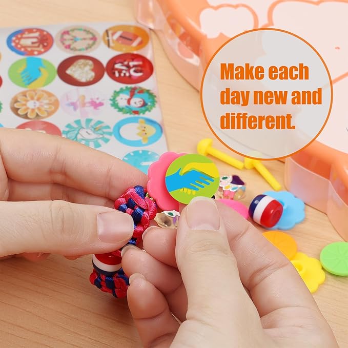 FUNiOi Bracelet Making Kit for Girls 8-10 12 Year Old - DIY Friendship Bracelets Crafts Toys for Kids Ages 6, 7+, Cool Birthday Gift Idea - Cute Squirrel Appearance Bracelet String Maker