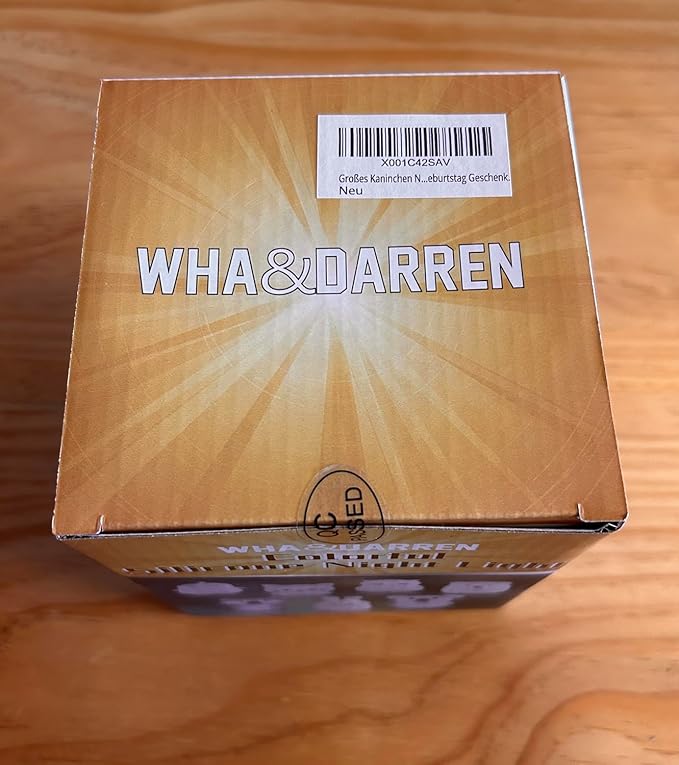 WHA&DARREN Large Rabbit Night Light for Kids,Cute Baby Night Light, Silicone Bedside Lamp,Sleep LED Lights, Eye Caring, Adjustable Brightness & Color, Time Setting, Touch Control & Remote Control