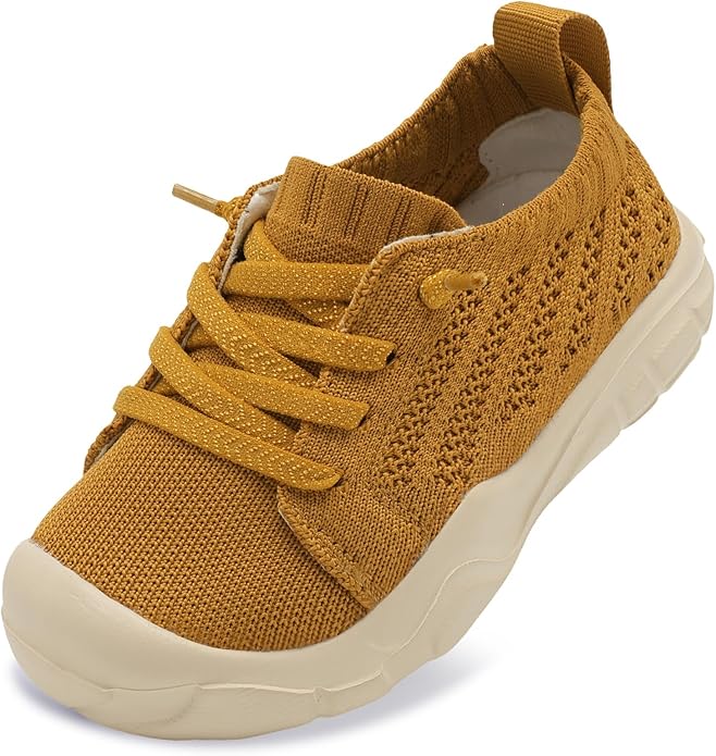 JIASUQI Toddler Shoes for Boys Girls Slip on Sneakers Wide Toe Walking Shoes Toddler Sock Shoes