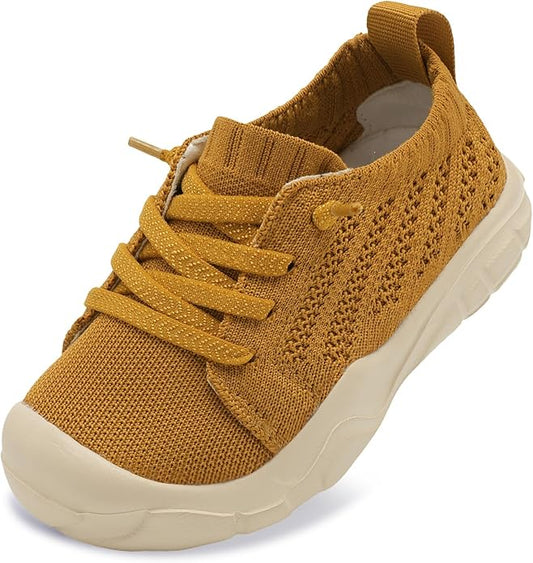 JIASUQI Toddler Shoes for Boys Girls Slip on Sneakers Wide Toe Walking Shoes Toddler Sock Shoes