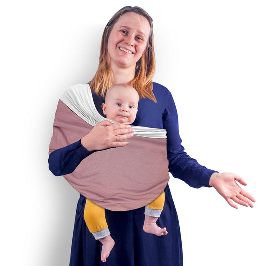 TKKOK Baby Wrap Carrier, Unisex Baby Carrier, Lightweight & Ultra Soft, Easy to Wear Baby Wrap, Perfect for Newborn Toddlers