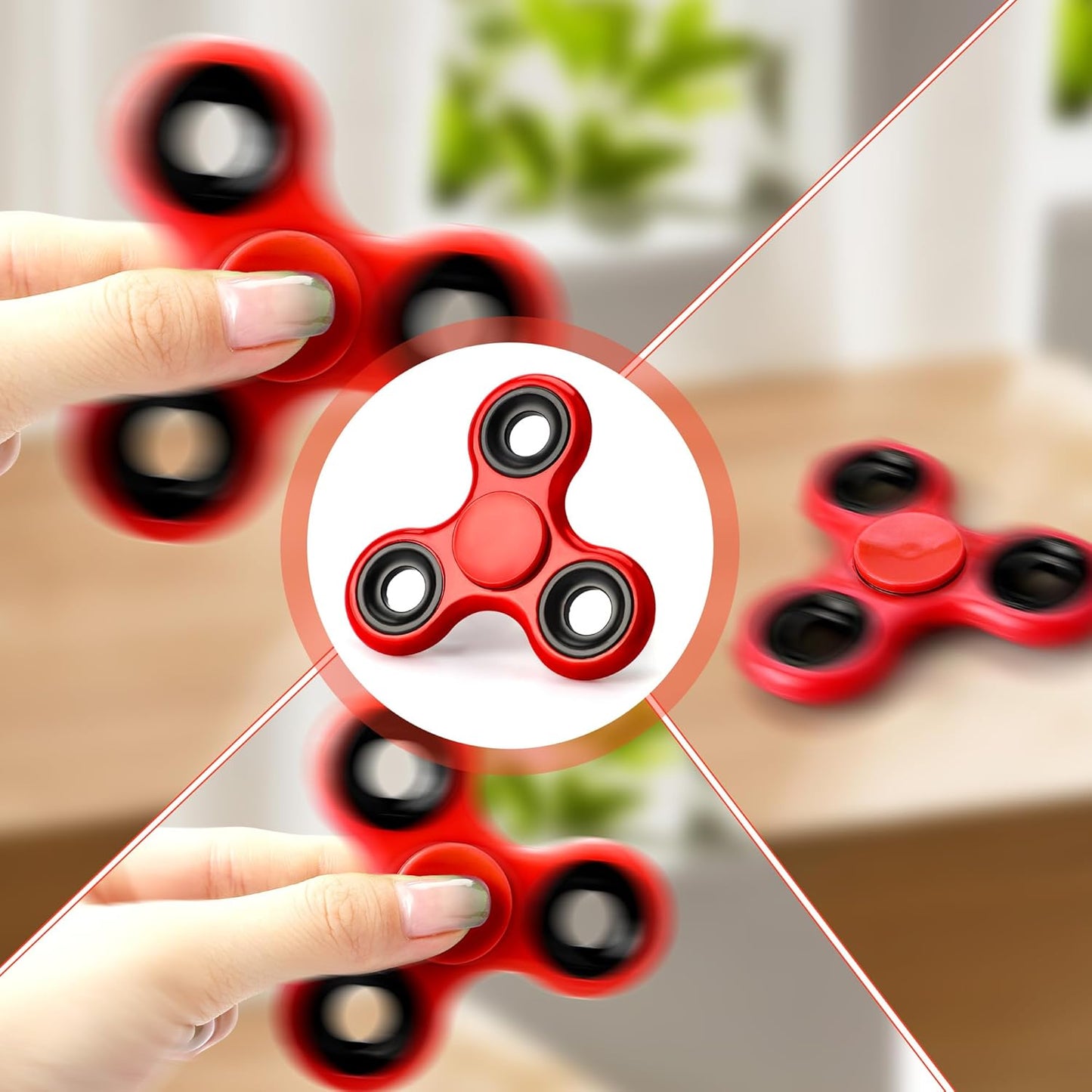 Quite Fidget Toys for Kids, Fidget Toys Adults, Toys for Ages 8-13, Sensory Toys for Kids with Autism, Party Favor Toys for Kids 3-5 (Red)