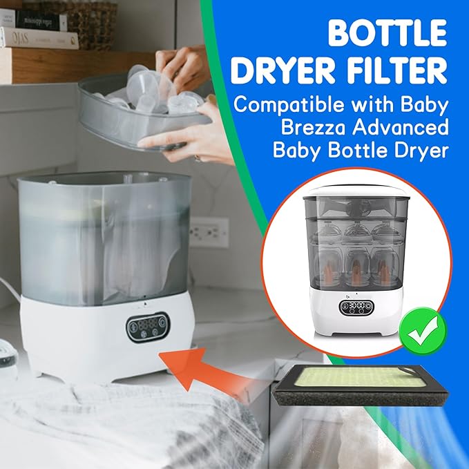HEPA Filter Replacement for Baby Brezza Bottle Dryer Advanced