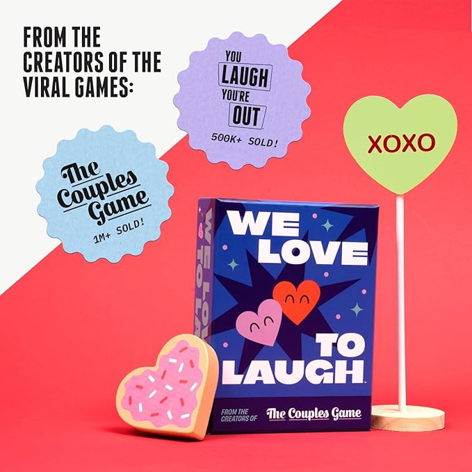We Love to Laugh [Couples Game for 2 Players | Hilarious Relationship Card Game for Date Night, Anniversaries, Game Night | Couples Gift Idea, Don’t Laugh Couples Edition, Try Not to Laugh Game]