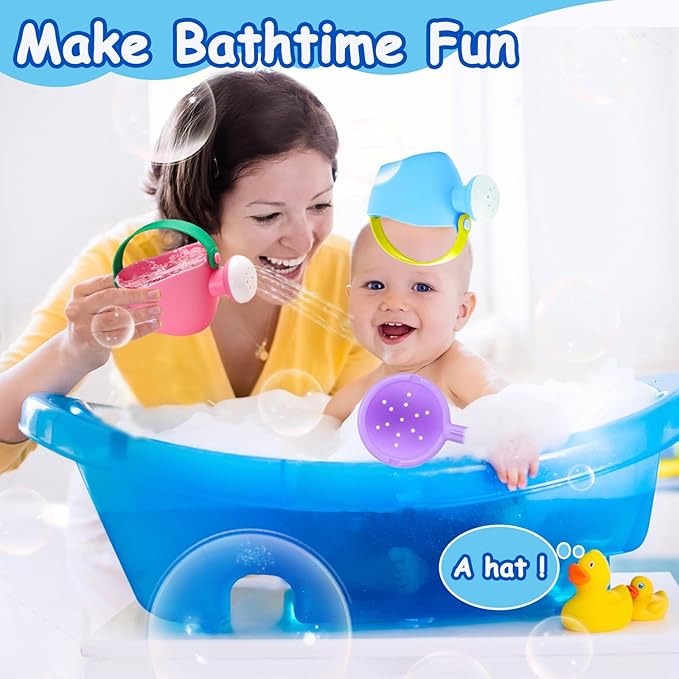 Baby Bath Toys for Kids Ages 1-3 3Pcs Toddler Bath Pool Toys for 1-3 2-4 Water Can Bathtub Pool Water Table Beach Toys Baby Gifts (Small Hand)