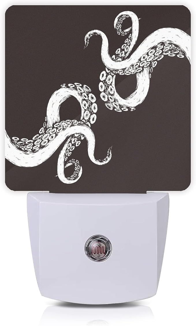 Octopus Night Light Plug-in LED Nightlights Auto Sensor Night Lamp Dusk-to-Dawn Lamp Home Decor for Nursery Children Girls Boys