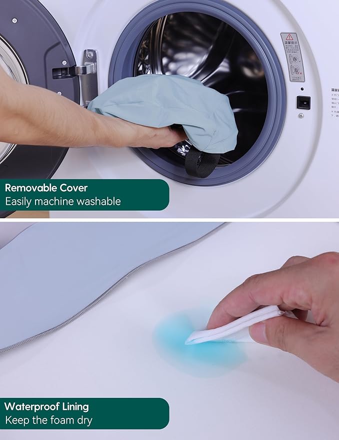 Babelio 2-in-1 Ergo-Designed Booster Seat for Kitchen Chair, Promote Proper Upright Posture, Toddler Booster Seat for Dining Table, Removable & Washable Cover, Suitable for 18 Months to 5 Years, Blue