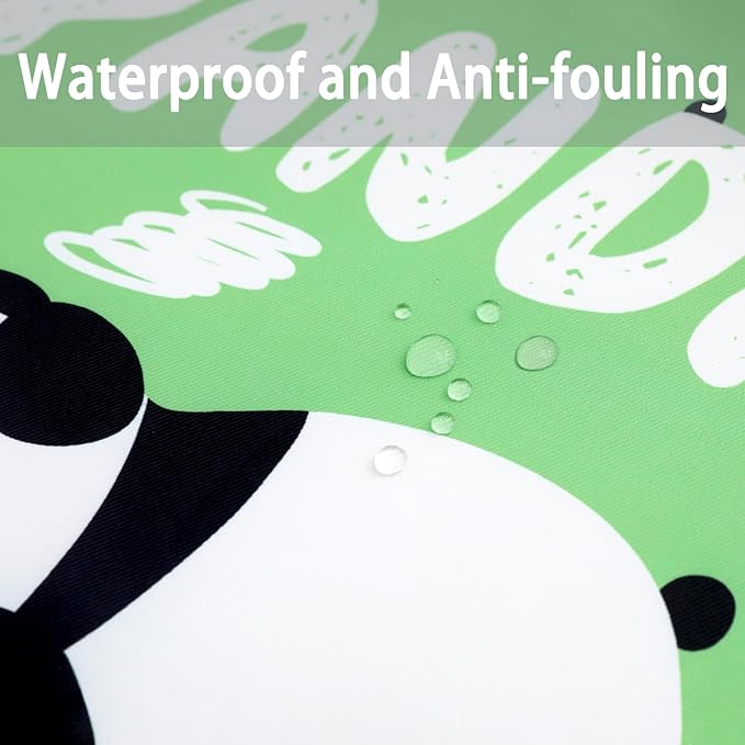 Toddler Booster Seat for Dining Table, Portable Kids Booster Seat with Safety Buckles Portable Increasing Booster Cushion with Non-Slip Bottom (Green Panda)