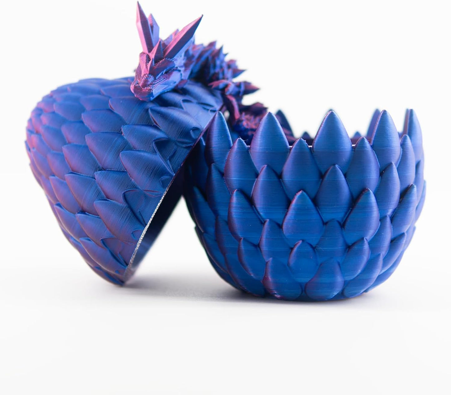 Dragon Egg, Easter Egg with Pet Dragon, 3D Printed Dragon, Crystal Dragon Fidget Toy, Articulated Dragon Eggs Fidget Toy Surprise for Adults