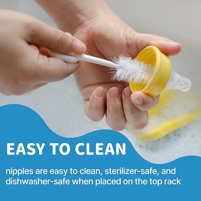 6 PCS Silicone Nipples for Spectra Bottles, Silicone Slow Flow Nipples, 0+ Months